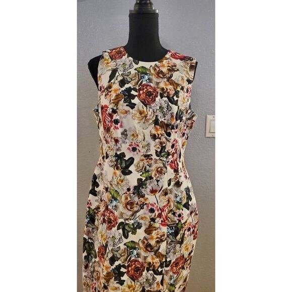 Adam Lippes Sheath Floral Print Sleeveless Cotton Twill Mini Dress NWT – Women’s - Picture 4 of 15